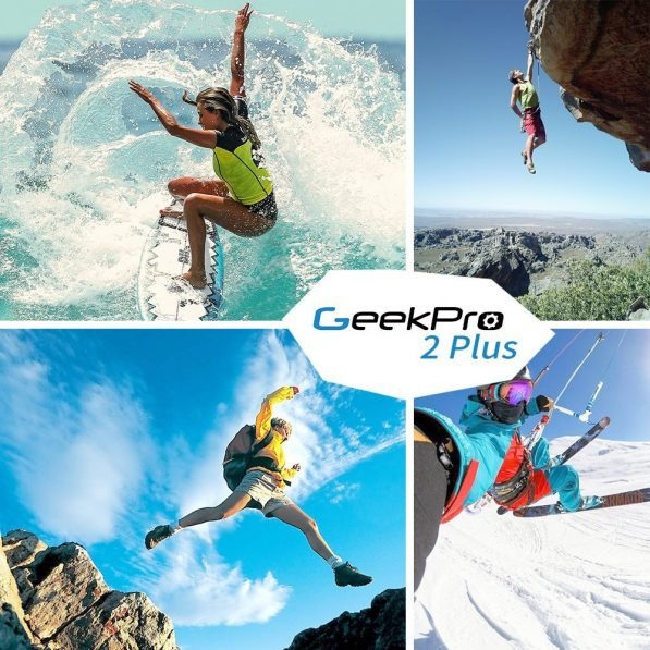 GeekPro 2.0 Plus Sports Camera Bundle (GoPro Alternative)