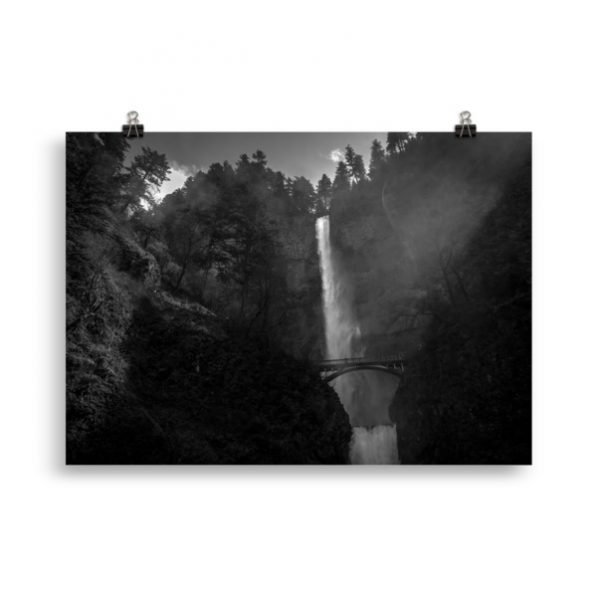 "Multnomah Falls Before the Fire" fine art photography print, by Jesse Vachon - Image 5