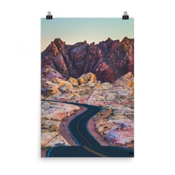 "Road of Fire" fine art poster print by Jesse Vachon