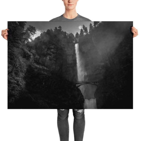 "Multnomah Falls Before the Fire" fine art photography print, by Jesse Vachon