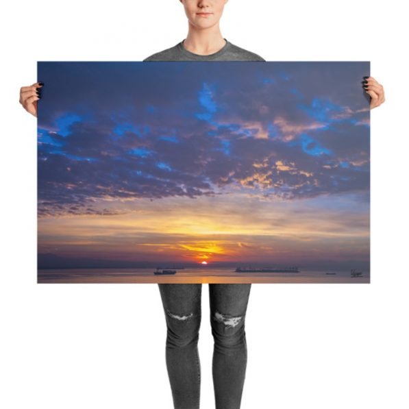 "Long Beach, California Sunrise" fine art print, by Jesse Vachon